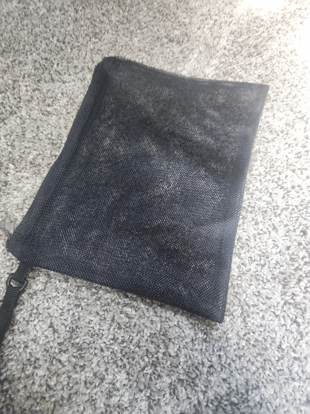 Time and Tru Black Mesh Duffel Tote